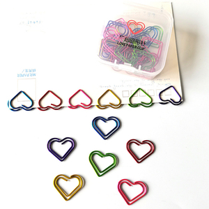 Vàng tình yêu trái tim mini giấy Clip mịn kết thúc văn phòng Bookmark kim loại Clip - Product Image 6