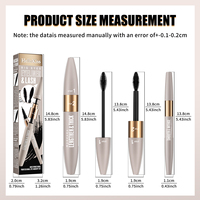 Ensemble cosmétique 2-en-1 noir waterproof longue tenue pour marque privée : Mascara et Eyeliner personnalisables avec logo