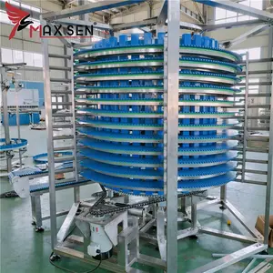 Maxsen Cooling Conveyor Flexible Conveyor Flexible Cooling Tower/Spiral Cooling Conveyor For Bakery