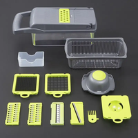 Vente chaude Cuisine multi 12 En 1 mandoline manuelle fruits coupe-légumes oignon dicer trancheuse de légumes hachoir à légumes