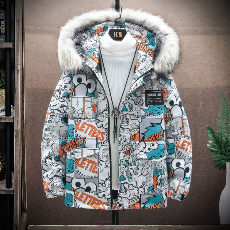 Supply Wholesale Winter Men's Down Jacket Warm Parka Down Clothing Mens