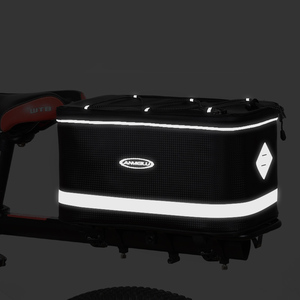 Sac de siège arrière de vélo multifonctionnel étanche 12L PU avec <span class=keywords><strong>porte</strong></span>-bagages à main compartiment à bagages pour vélo - Product Image 4