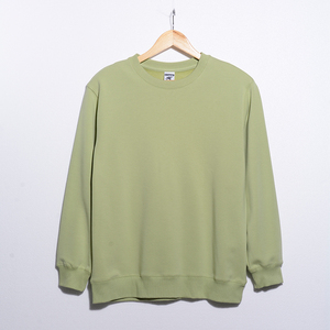 Felpa <span class=keywords><strong>girocollo</strong></span> da <span class=keywords><strong>uomo</strong></span> in <span class=keywords><strong>pile</strong></span> antivento di alta qualità in cotone OEM foderato in poliestere 420Gsm stampato - Product Image 3