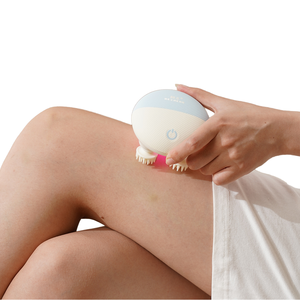 Mini masajeador de cuero cabelludo portátil IPX7 impermeable recargable ABS + masajeador de cabeza de silicona con Control de sincronización y amasado Relax - Product Image 1