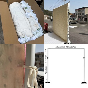 XHHY nueva decoración de eventos de boda 5D <span class=keywords><strong>Artificial</strong></span> Milan Grass base flor pared panel telón de fondo soportes <span class=keywords><strong>para</strong></span> decoración de pared - Product Image 6