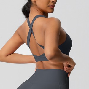 Logo personalizzato Tie Dye reggiseno ad alto impatto e Yoga Shorts Activewear tuta traspirante tinta unita set di Pilates vestiti per le donne - Product Image 3