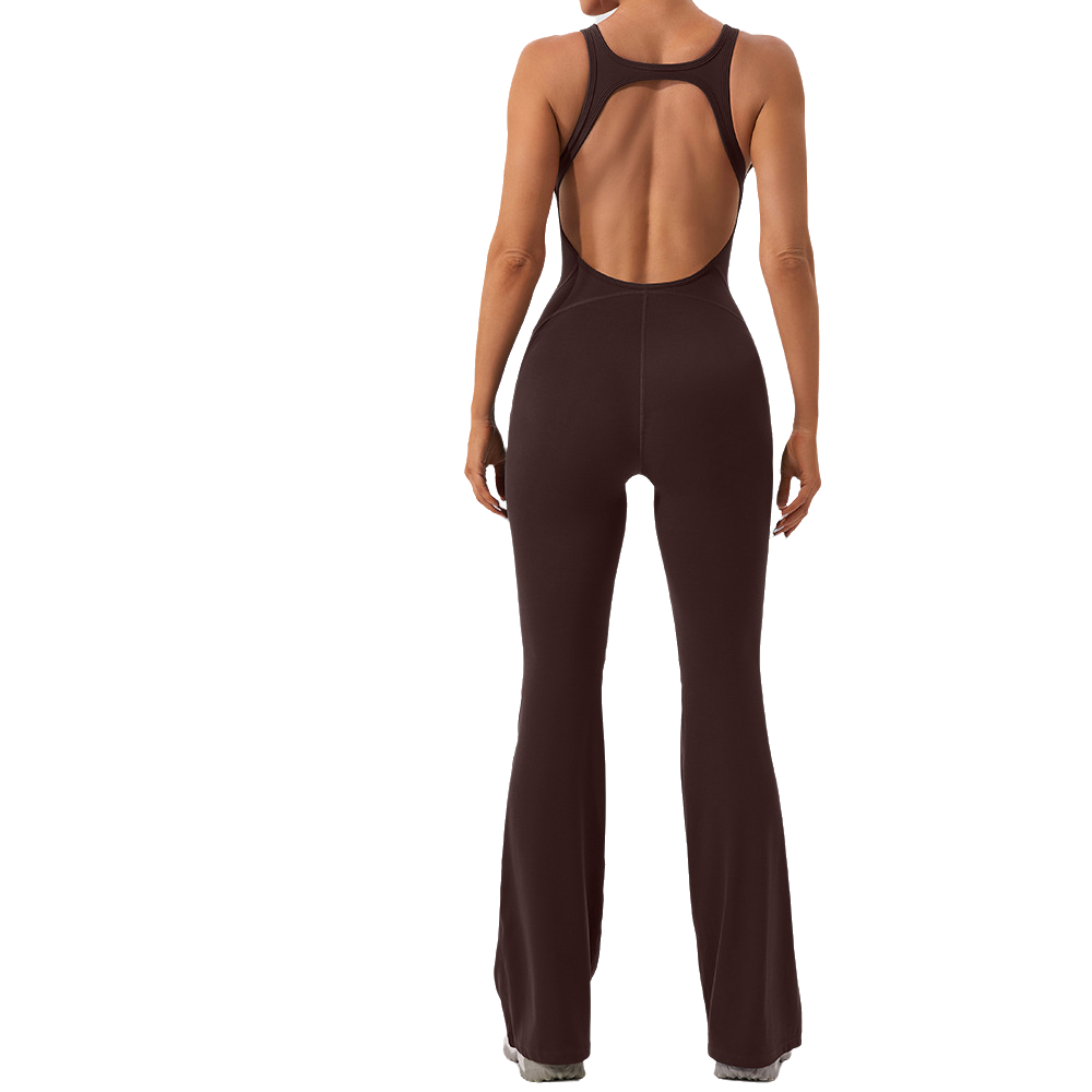 New Women'S Hollow-Out Yoga Sport Jumpsuit Custom Logo Printing Beautiful Back Tight Fitness Suit Pilates Yoga Dress