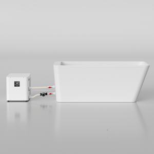 Modern Acrylic Fitness and Recovery Ice Bath Massage Bathtub + 1HP 1.5HP Cold <b>Water</b> Plunge Chiller Machine with <b>Filter</b> Ozone - Product Image 5