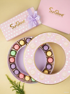 Ánh Nắng Mặt Trời Bán Buôn Sang Trọng Chất Lượng Cao Giấy Macaron Bao Bì Thực Phẩm Hộp Quà Tặng Với Biểu Tượng Tùy Chỉnh In Vòng Ống Giấy Hộp - Product Image 6