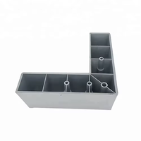 Pieds de chaise en forme de L de style européen en ABS/PP, remplacement pour salle à manger/cuisine/canapé - Anti-corrosion, extérieur, chambre à coucher, facile