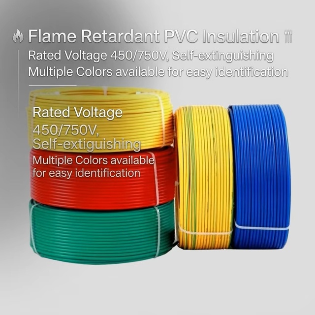 Factory Price H07V-K BVR Cable Flexible Copper Wire 450/750V PVC Insulated Single Core Stranded Building House Wiring
