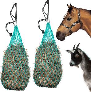 Rete per fieno a cavallo lento per migliorare la digestione per ridurre i rifiuti di maglia nera/verde 45mm di spessore 5mm di dimensioni personalizzabili 0.75x1m di <span class=keywords><strong>taglio</strong></span> - Product Image 1