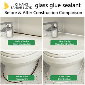 High Quality Silicone Glass <b>Adhesive</b> Acidic Strong Self-Drying Waterproof Transparent <b>Construction</b> Use - Product Image 4