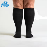 Chaussettes mi-mollet pour hommes en coton antibactérien et fibre de bambou, chaussettes de compression pour le sport et la remise en forme, vente en gros.
