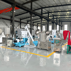 Línea extrusora de alimentación de peces flotante personalizable Popular caliente Nueva condición Línea de producción de alimentos de peces personalizable para la venta - Product Image 1