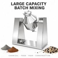 Mélangeur commercial en W pour granulés, équipement de mélange continu pour aliments, engrais, céréales, cosmétiques et poudres fines