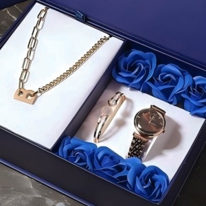 Reloj de Pulsera de Cuarzo para Mujer, Versión Coreana Zonmfei, Correa de Acero, Caja Azul, Joyería de Acero de Titanio, Cristal, Nuevo, con Encanto - Product Image 4