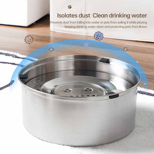 Cuenco de Acero Inoxidable 304 <span class=keywords><strong>para</strong></span> Mascotas, Comederos de 1L/3L/5.6L, Cuenco de Agua Flotante Antiderrames <span class=keywords><strong>para</strong></span> <span class=keywords><strong>Perros</strong></span> y Gatos, Sin Manchas, Estimula la Hidratación - Product Image 5