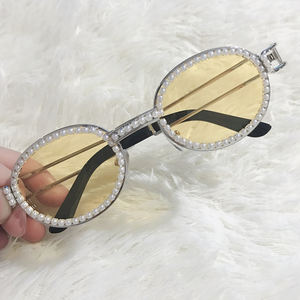 Rhinestone เพชรอาทิตย์แว่นตาแฟชั่นหรูหรา Uv400 <span class=keywords><strong>Dasoon</strong></span> วิสัยทัศน์ที่นิยมเซ็กซี่ผู้หญิงแว่นกันแดด - Product Image 3