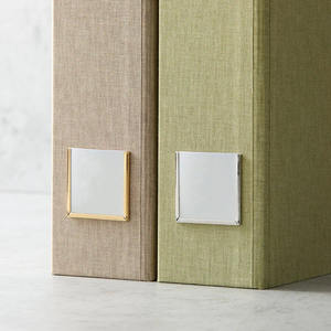 사용자 정의 패브릭 커버 A4 상자 파일 주최자 사무실 및 학교 사용을위한 개인화 된 로고가있는 튼튼한 문서 보관 바인더 - Product Image 4