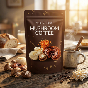 Café en Polvo Sin Azúcar con Extracto <span class=keywords><strong>de</strong></span> Hongo Reishi y Hoja <span class=keywords><strong>de</strong></span> Loto Personalizable <span class=keywords><strong>para</strong></span> Adultos, Venta al Por Mayor <span class=keywords><strong>de</strong></span> Fábrica, OEM y ODM - Product Image 2