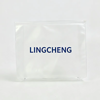 Pochette de toilette transparente personnalisée imperméable pour voyage, organiseur de maquillage, sac à fermeture éclair en PVC avec logo imprimé