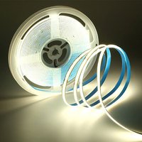 Cob Smart blanc/blanc chaud LED bande lumineuse IP67 étanche solide Silicone USB connectivité commande vocale pour paysage cuivre