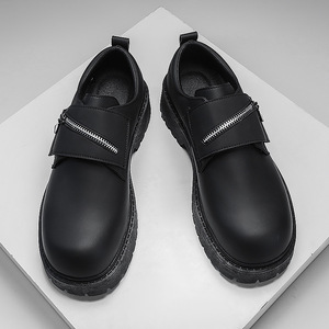 Nouvelles Chaussures <span class=keywords><strong>en</strong></span> <span class=keywords><strong>Cuir</strong></span> Épaisses Rehaussantes pour Hommes 2026, Style Derby Coré<span class=keywords><strong>en</strong></span> Grande Taille, Chaussures Britanniques pour Hommes 46 - Product Image 6