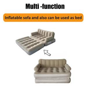 Giường hơi đa năng kiểu mới 5 trong 1 có tay vịn, thiết kế hiện đại, vỏ vải, ghế <span class=keywords><strong>sofa</strong></span> giường một chỗ & nệm gấp - Product Image 2