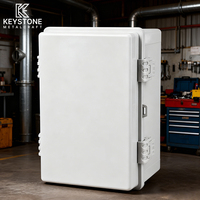 Boîtier de commande électrique extérieur KEYSTONE KSUV10Y gris en PC, résistant aux UV pendant dix ans, étanche IP65, sûr et durable