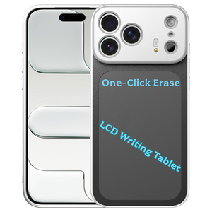 One Click Erase LCD Writing <b>Tablet</b> Mobile Phone case for iPhone 17 16 15 Pro Max write Drawing plane back pen Shockproof Cover - Product Image 4