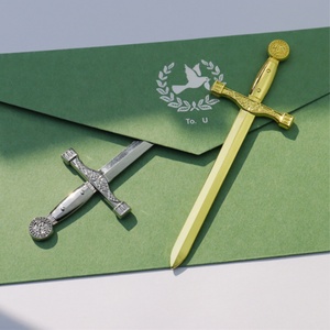Cuchilla Deer Blade, Cuchillos de dedo, Papelería Katana, Suministros de acero inoxidable giratorios, Bolígrafo estilo cortador, Abrecartas, Lupa - Product Image 2