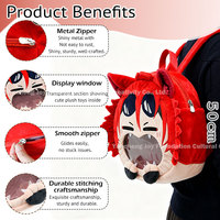 OEM Maßgefertigte Plüsch-Ita-Tasche Kawaii Anime Stoffpuppen-Rucksack mit Klarsichtfenster – Gestalten Sie Ihr Design, Fabrikfertigung mit hoher Nachbildungsgüte