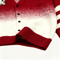 Cardigan Pull Col V Homme Personnalisé Brodé Lettres – Nouvelle Collection Tricotée à la Main – Vente Flash