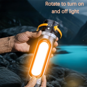 Светодиодный фонарь с высоким освещением для улицы, перезаряжаемый, с USB-разъемом, мощный, для работы на вездеходе, 1/4, с отверстием для винтов, фонарик, тусклый кемпинг - Product Image 2