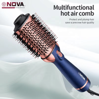 Sèche-cheveux professionnel NOVA 1200W USB et moteur électrique AC, brosse à air chaud ionique en céramique PTC, lissage, bouclage, utilisation en camping-car, hôtel