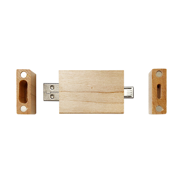 Maple Walnut Beech Tree Wood Eco Friendly OTG 32GB Wooden Bamboo Flash Drive Smart Pen Drive 64GB 128GB 8GB 16GB Usb Sticks