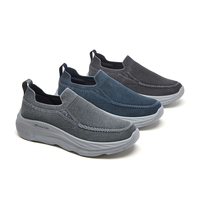Chaussures décontractées pour hommes en maille tricotée, légères et confortables, à enfiler, avec semelle en polyuréthane, pour la marche – Vente en gros