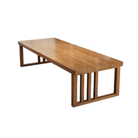 Bureau d'écriture de style américain très vendu, grand bureau en bois massif pour la maison, bureau d'étudiant avec une grande surface de travail pour le salon