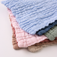 High Quality 30*30 cm Soft Cotton Face Towel Wholesale Natural Baby Burp Newborn Baby Face Towel Muslin Baby Wash Cloth