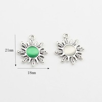Produsen produk 21*18mm liontin bentuk matahari bunga Aksesori liontin buatan tangan kreatif