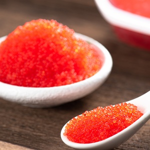 Œufs de poisson volant du Pérou surgelés pour sushi, gros grains, texture éclatante, couleurs orange, rouge, noir, or, vert, capture <span class=keywords><strong>sauvage</strong></span>, vente en gros - Product Image 6