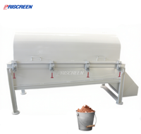 Layar tromel industri baja karbon, tahan korosi, pemisah berlian emas porselen kelas makanan, layar getaran seluler