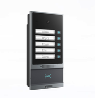 Fanvil I63 - Videoportero SIP IP66 IK07 con 5 Botones, RFID, NFC, DTMF, 2MP, Gran Angular de 120°, Visión Nocturna, Tarjeta TF
