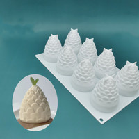 Moules en silicone sans BPA en forme de fruits variés : orange, poire, ananas, pomme 3D, mangue, citron, durian – Moule à gâteau et moule à mousse aux fruits