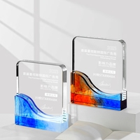 Trophée de démonstration Fourniture d'usine Trophée en cristal Plaque Awards Cadeaux avec logo personnalisé et couleurs Plaques de verre de conception OEM ODM