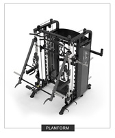 Personnalisation du support: Smith Machine, Power Cage avec système LAT-Pull Down, rack de squat tout-en-un pour la salle de sport à domicile, GY-9000