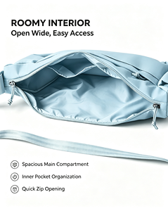 Bolso Bandolera Impermeable para Viajes al Aire Libre, Trabajo, Riñonera Colorida, Bolso Cruzado de Nailon para Mujer, Gran Capacidad - Product Image 1
