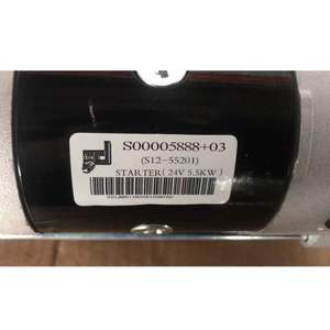 व्हील लोडर पार्ट्स शांग चाय इंजन पार्ट्स S00005888+03 S00005888+03 24V 5.5KW स्टार्टर मोटर - Product Image 5