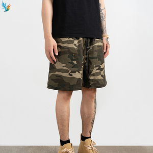 Alta calidad en blanco hombres algodón poliéster sarga camuflaje de talla grande Casual correr sudor cintura alta Multi-Bolsillo Cargo <span class=keywords><strong>corto</strong></span> - Product Image 4
